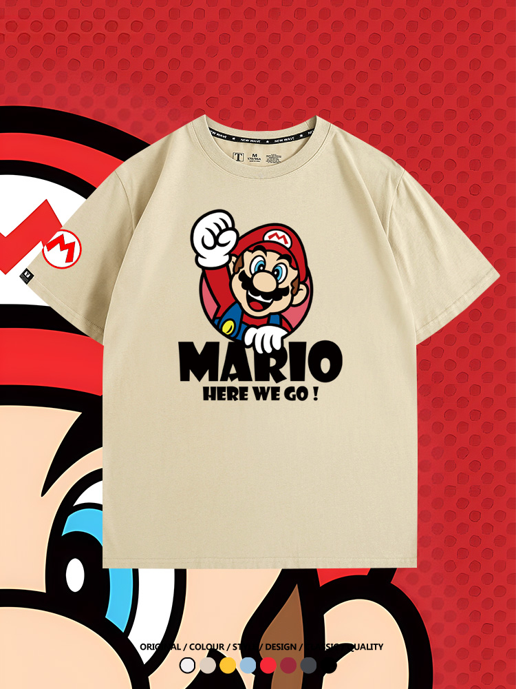 超級瑪利歐兄弟聯名 親子情侶寬鬆短袖T