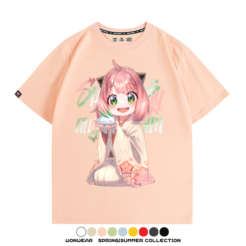 間諜家家酒動漫周邊短袖T恤