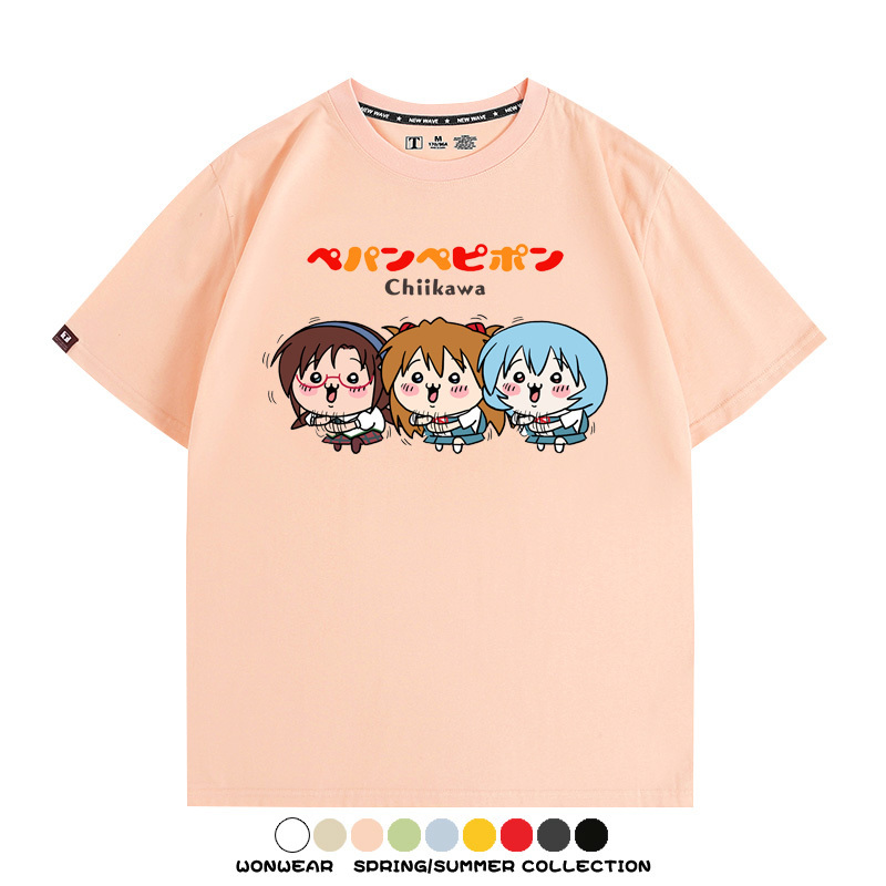 Chiikawa聯動EVA 親子情侶裝寬鬆短袖T