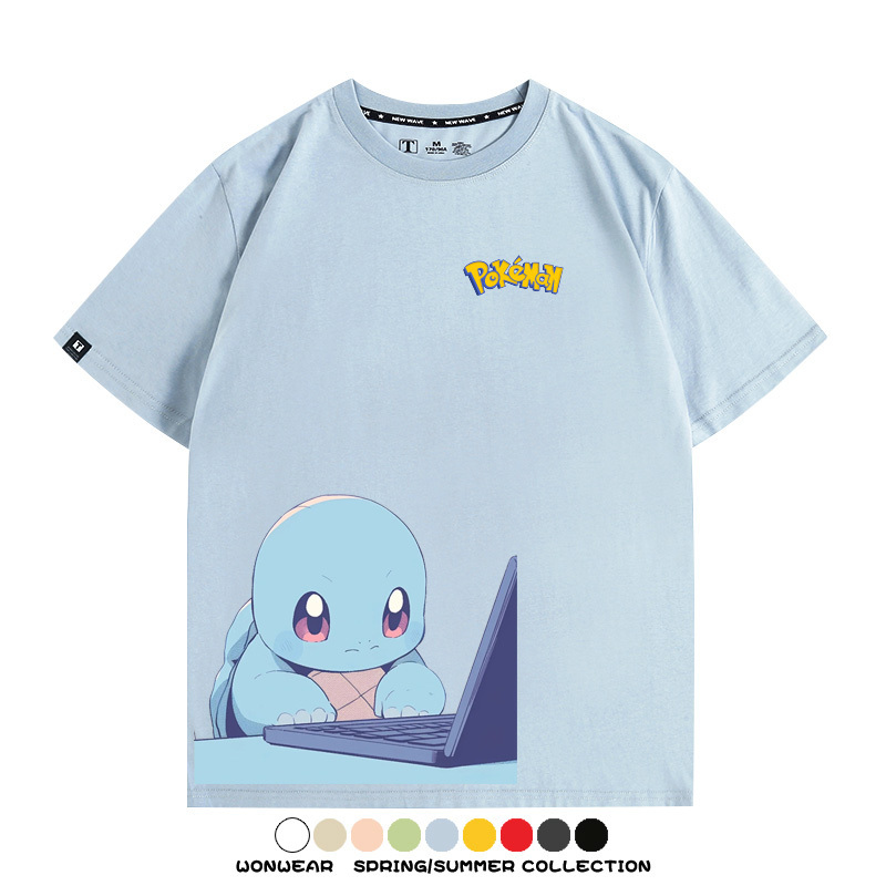精靈寶可夢上班族 親子情侶裝寬鬆短袖T