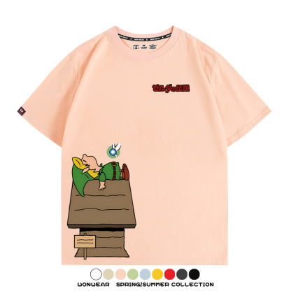 薩爾達史努比聯動 親子情侶裝寬鬆短袖T