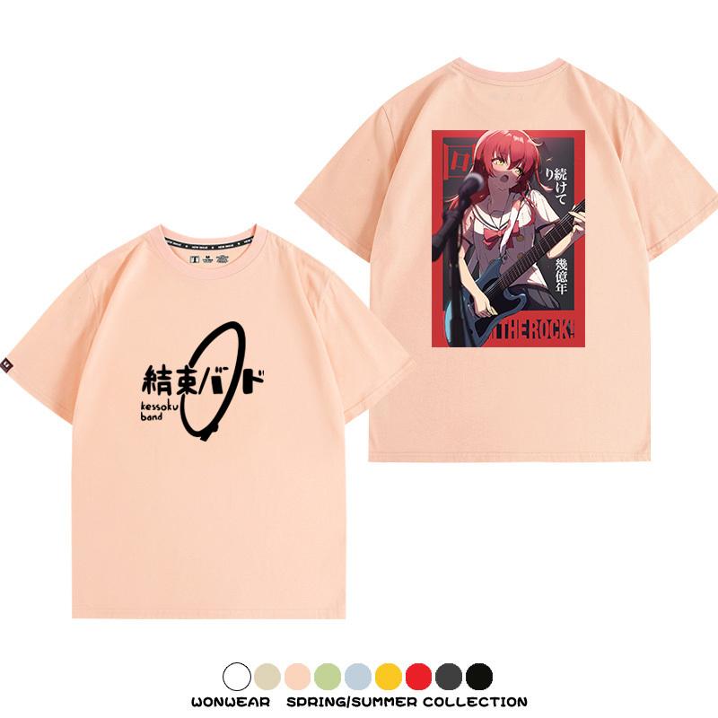 孤獨搖滾結束樂隊 親子情侶裝寬鬆短袖T