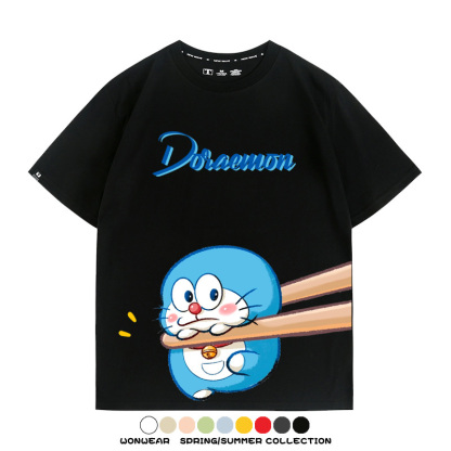 Q彈哆啦A夢動漫周邊短袖T恤