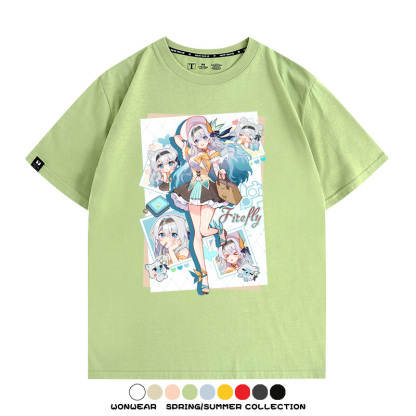 崩壞:星穹鐵道流螢遊戲周邊短袖T恤