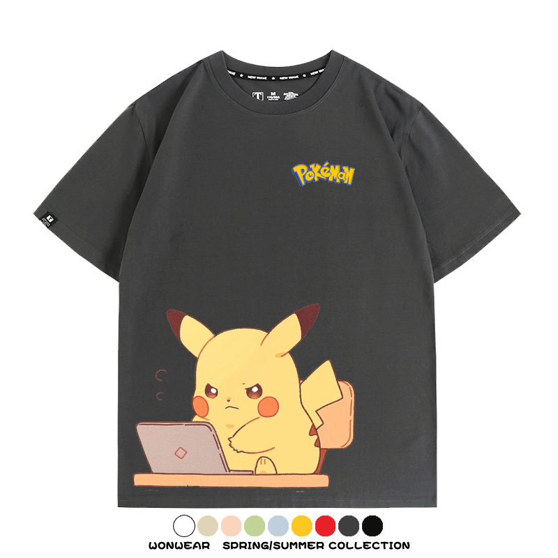 精靈寶可夢上班族 親子情侶裝寬鬆短袖T