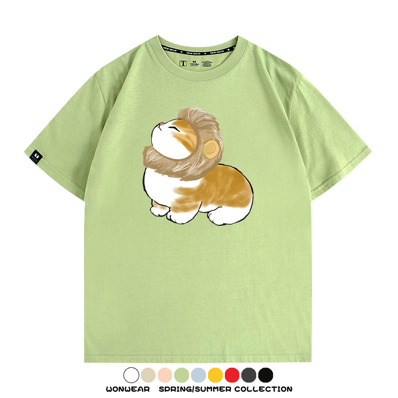 貓貓COS獅子 親子情侶裝寬鬆短袖T