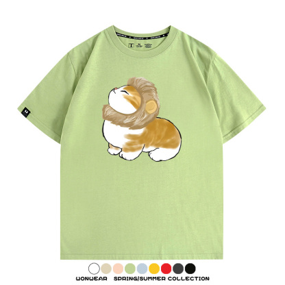 貓貓COS獅子 親子情侶裝寬鬆短袖T