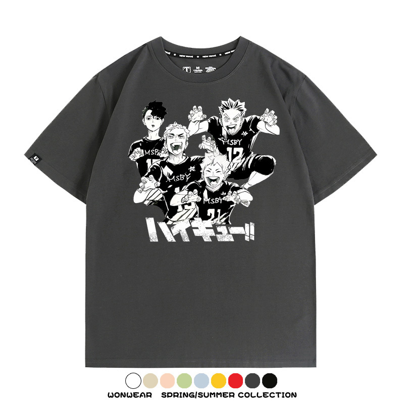 排球少年動漫周邊短袖T恤