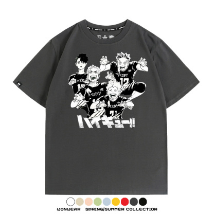 排球少年動漫周邊短袖T恤