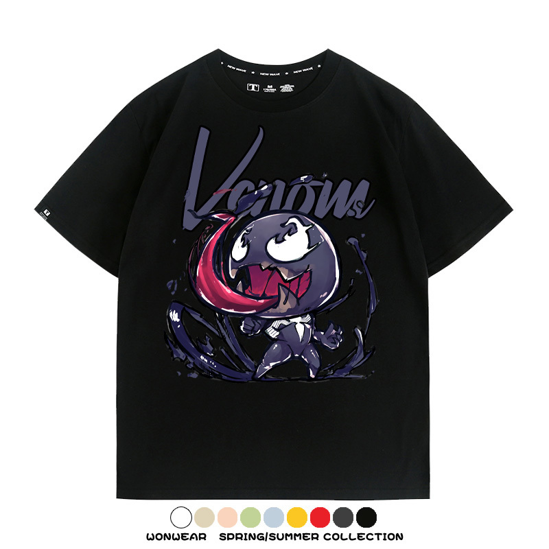 漫威經典電影毒液Q版周邊短袖T恤