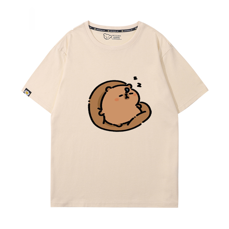 卡皮巴拉 2024親子情侶男女同款 T恤