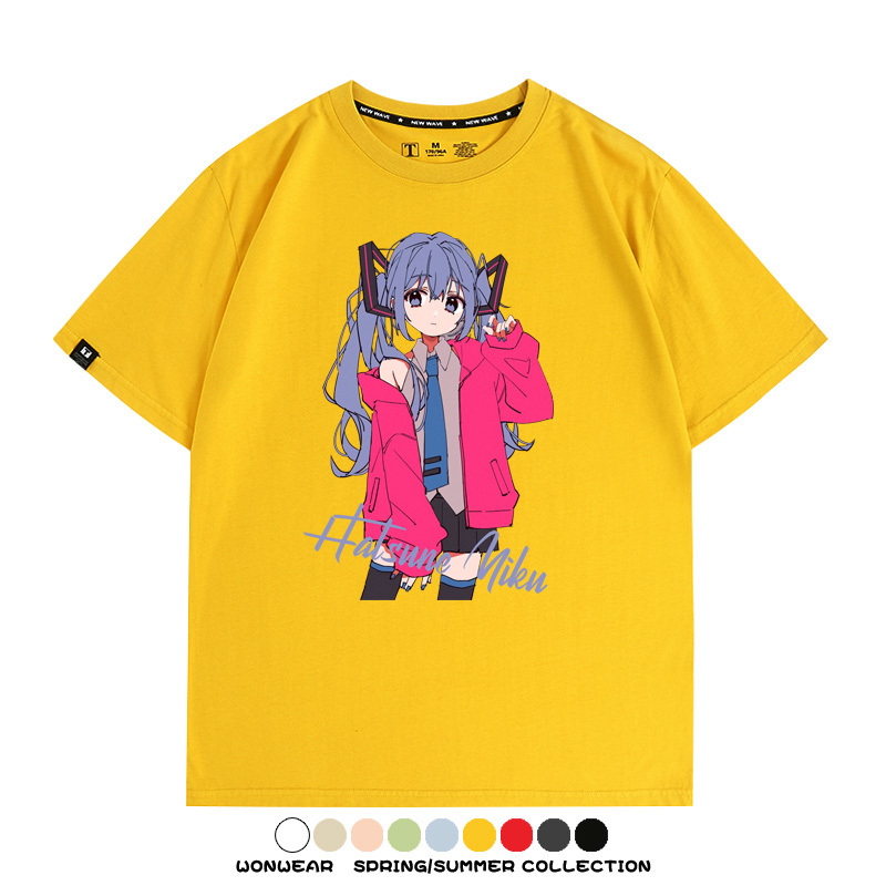 MIKU曲繪初音未來 親子情侶裝寬鬆短袖T