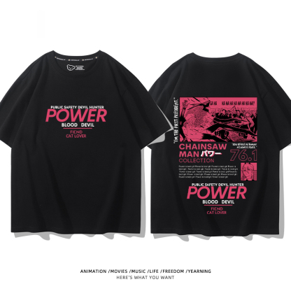 鏈鋸人 2024親子情侶男女同款 T恤