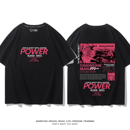 鏈鋸人 2024親子情侶男女同款 T恤