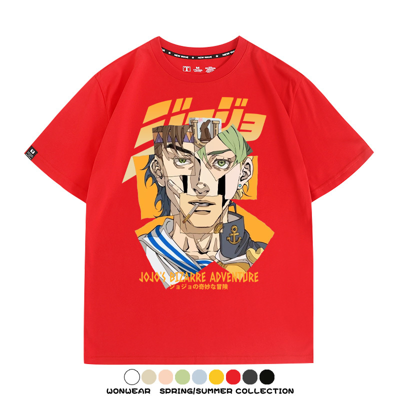 JOJO的奇妙冒險聯名 親子情侶裝寬鬆短袖T