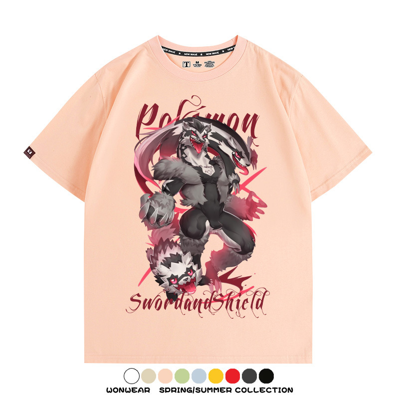 精靈寶可夢劍盾聯名 親子情侶裝寬鬆短袖T