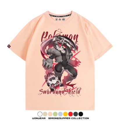 精靈寶可夢劍盾聯名 親子情侶裝寬鬆短袖T
