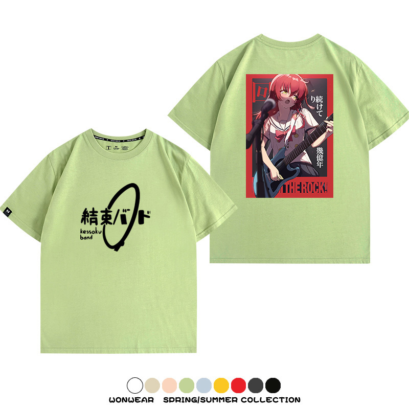 孤獨搖滾結束樂隊 親子情侶裝寬鬆短袖T