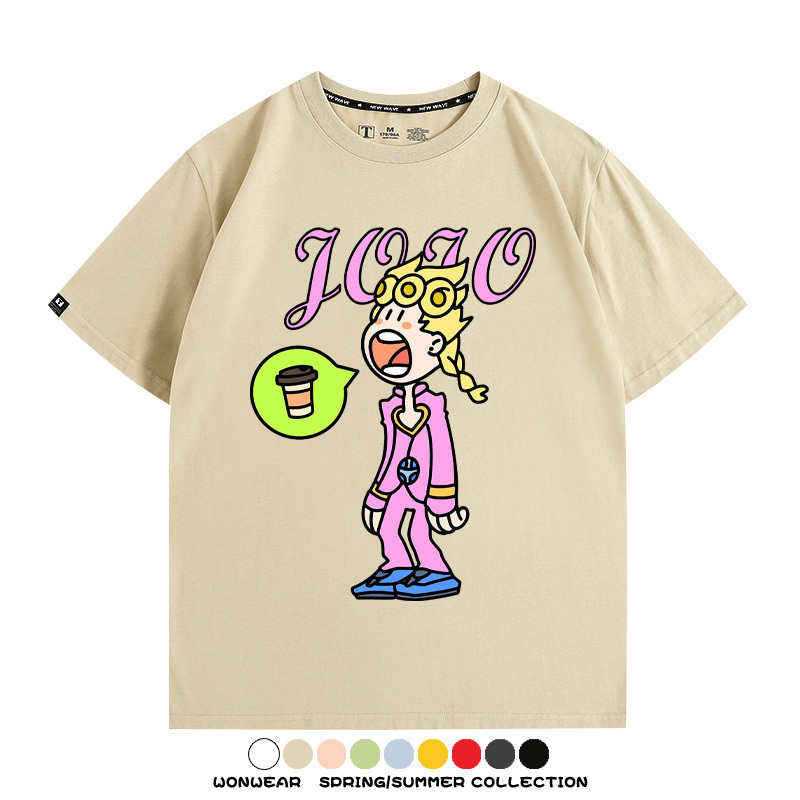 惡搞JOJO的奇妙冒險 親子情侶裝寬鬆短袖T