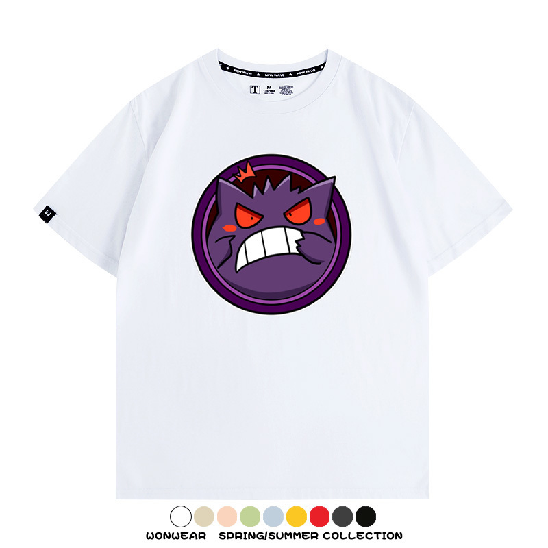 寶可夢卡通可愛頭像合集 親子情侶寬鬆短袖T