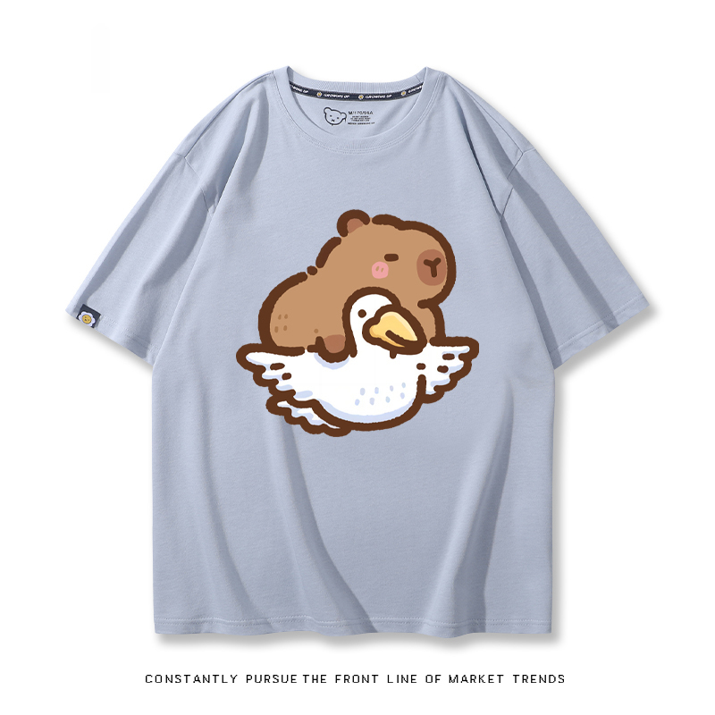 卡皮巴拉 2024親子情侶男女同款 T恤