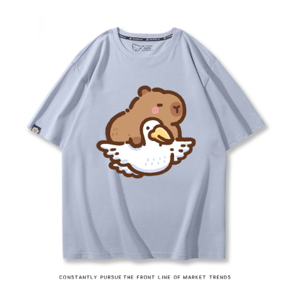 卡皮巴拉 2024親子情侶男女同款 T恤