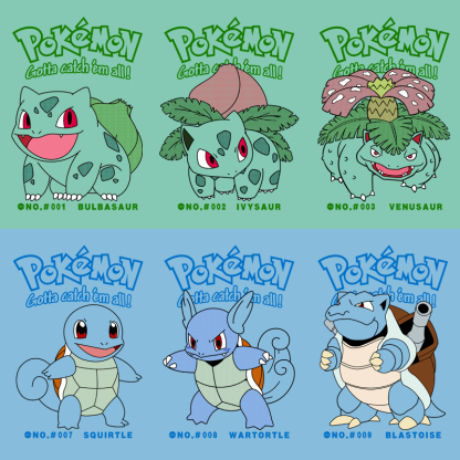 精靈寶可夢 2024親子情侶男女同款 T恤