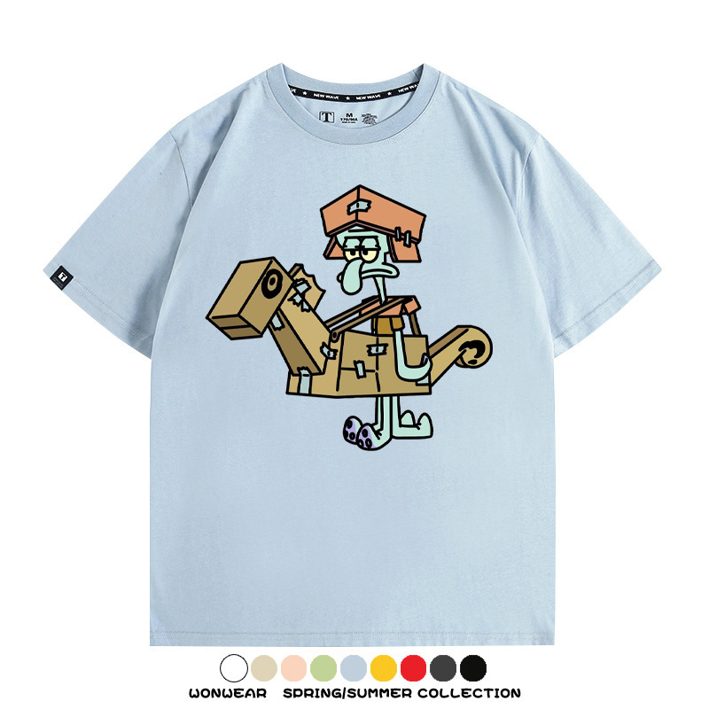 海綿寶寶惡搞動漫周邊短袖T恤