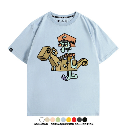 海綿寶寶惡搞動漫周邊短袖T恤