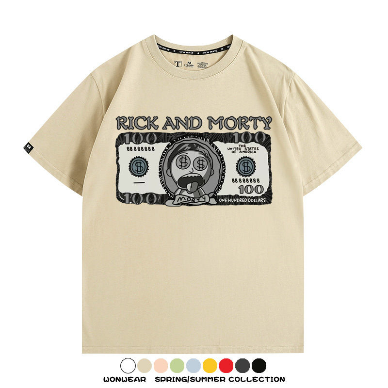 瑞克和莫蒂動漫周邊短袖T恤