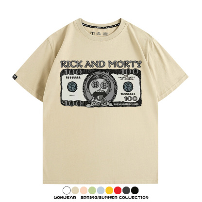 瑞克和莫蒂動漫周邊短袖T恤