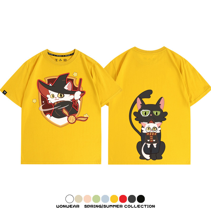 鈴芽之旅大臣聯名哈利波特 親子情侶裝寬鬆短袖T