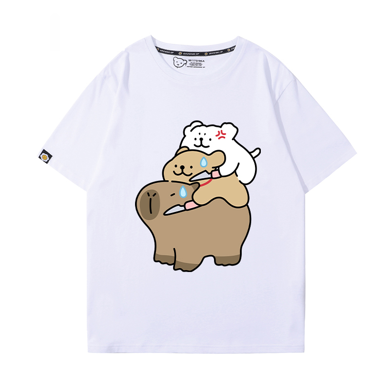 卡皮巴拉 2024親子情侶男女同款 T恤