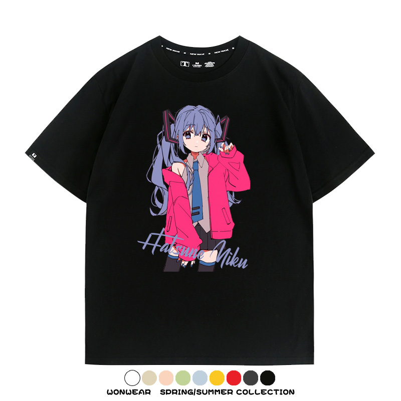 MIKU曲繪初音未來 親子情侶裝寬鬆短袖T