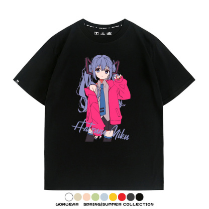 MIKU曲繪初音未來 親子情侶裝寬鬆短袖T