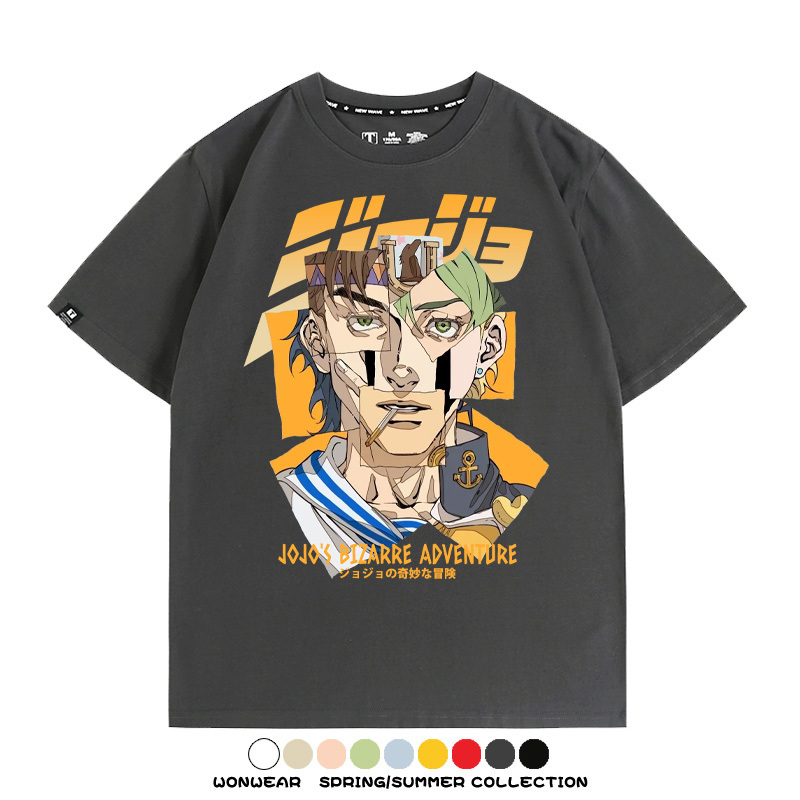 JOJO的奇妙冒險聯名 親子情侶裝寬鬆短袖T