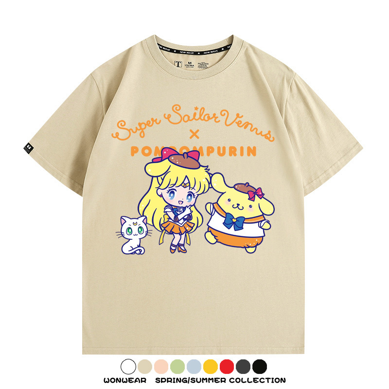 美少女戰士聯名三麗鷗周邊短袖T恤