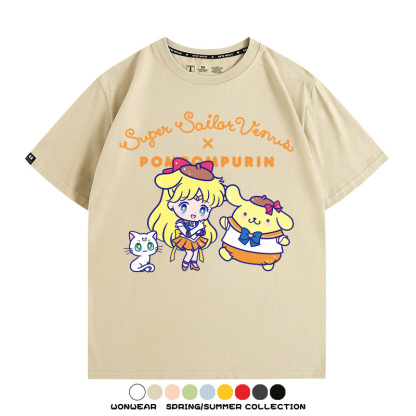 美少女戰士聯名三麗鷗周邊短袖T恤