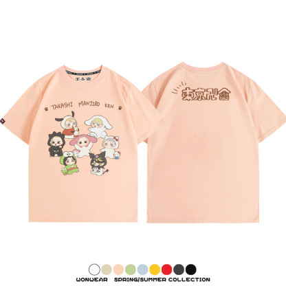 東京卍復仇者聯名 親子情侶裝寬鬆短袖T