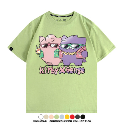 精靈寶可夢度假風動漫周邊短袖T恤