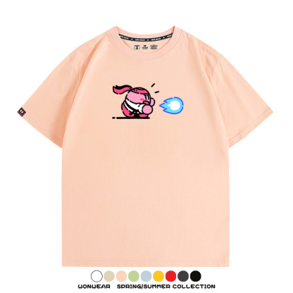 星之卡比遊戲 親子情侶裝寬鬆短袖T