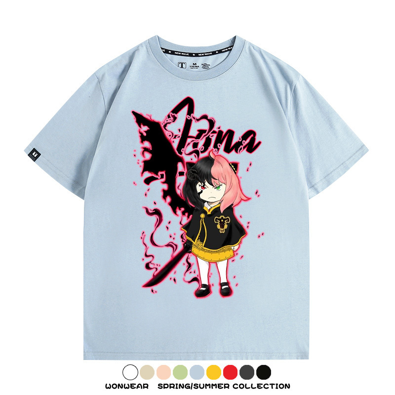 間諜家家酒x黑色四葉草 親子情侶裝寬鬆短袖T