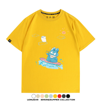 精靈寶可夢小卡比獸任天堂遊戲周邊情侶短袖T恤純棉上衣寬鬆百搭