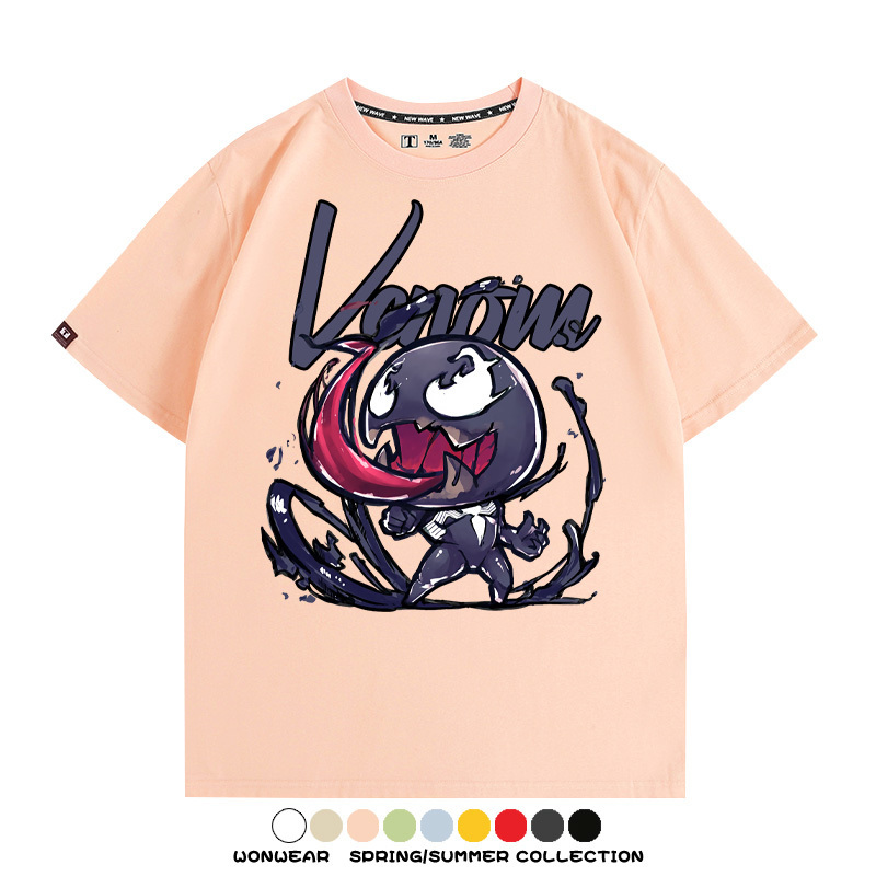 漫威經典電影毒液Q版周邊短袖T恤