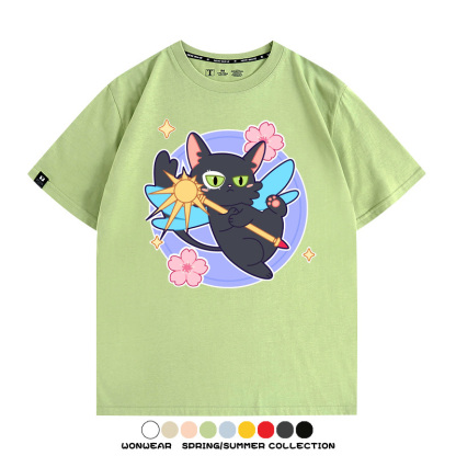 鈴芽之旅大臣貓聯名百變小櫻 親子情侶裝寬鬆短袖T