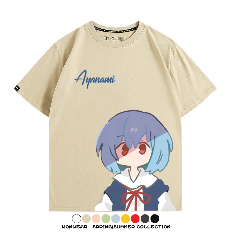 EVA福音戰士綾波麗 親子情侶裝寬鬆短袖T