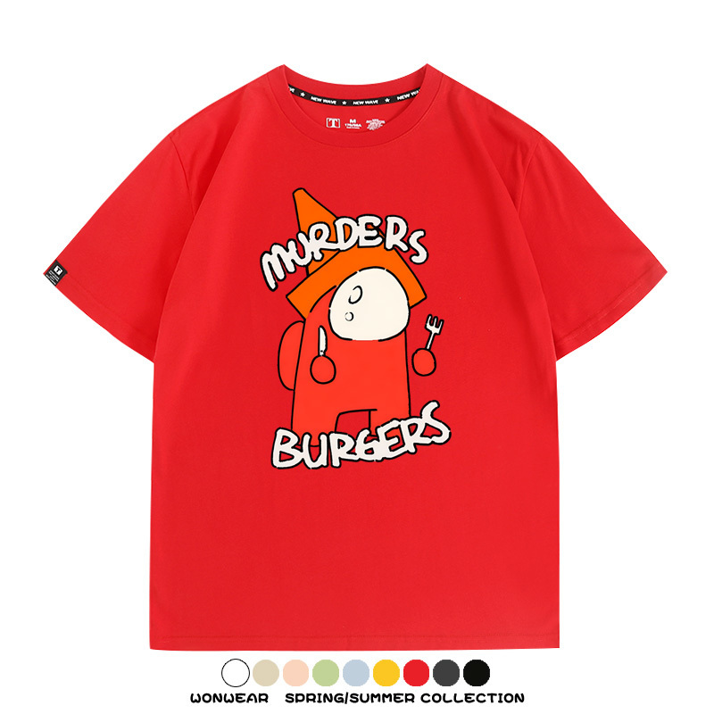 孤獨搖滾動漫山田涼同款卡通印花短袖二次元周邊T恤夏季純棉百搭