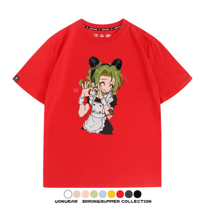 JOJO的奇妙冒險石之海動漫空條徐倫卡通周邊聯名短袖夏男純棉T恤