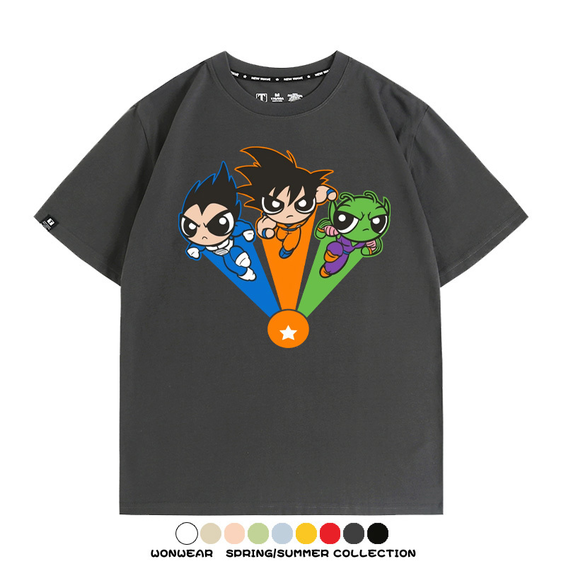 七龍珠飛天小女警聯名 親子情侶裝寬鬆短袖T