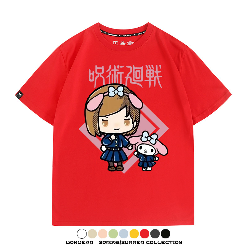 咒術迴戰聯名三麗鷗 親子情侶裝寬鬆短袖T